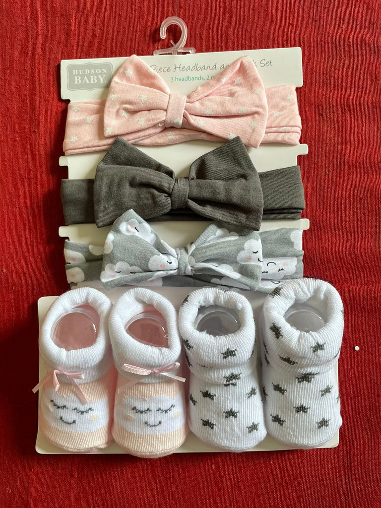 Hudson Baby Bib and Band Set (Pack of 5)