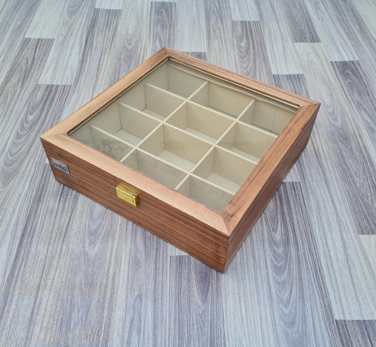 wooden tie storage box