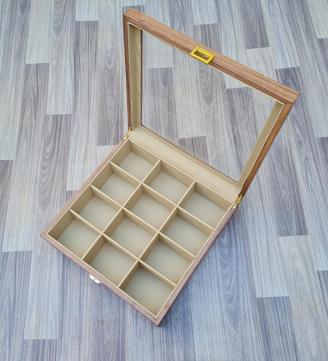 wooden tie box organizer