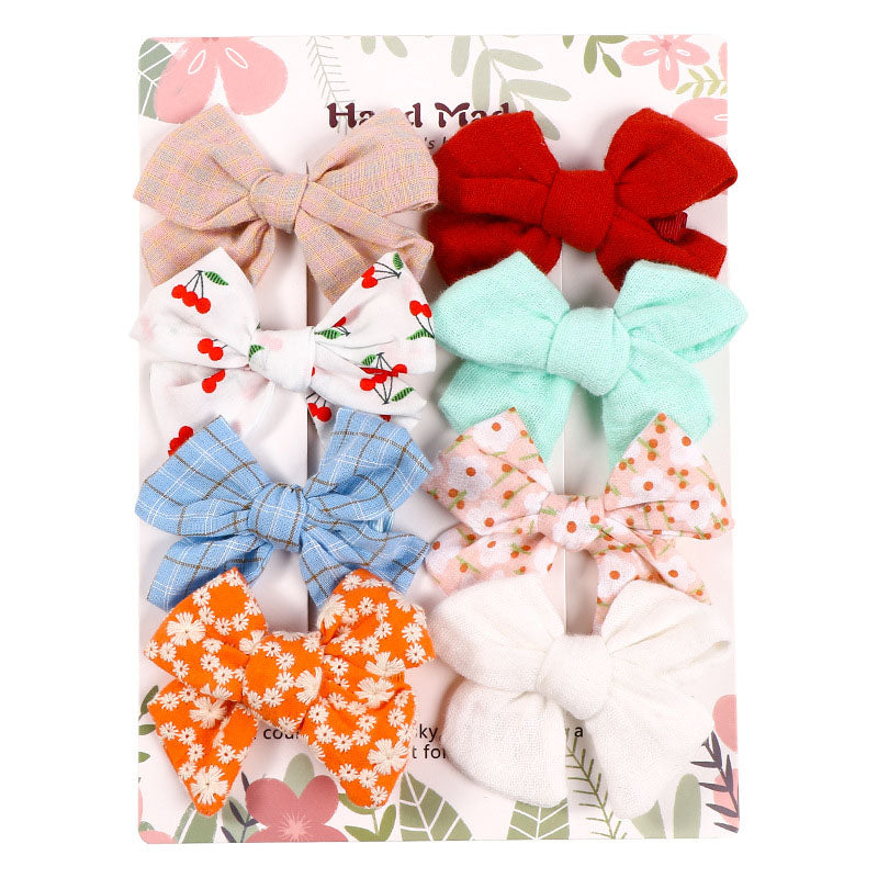 Baby Bow Hairpin Set (8pcs)