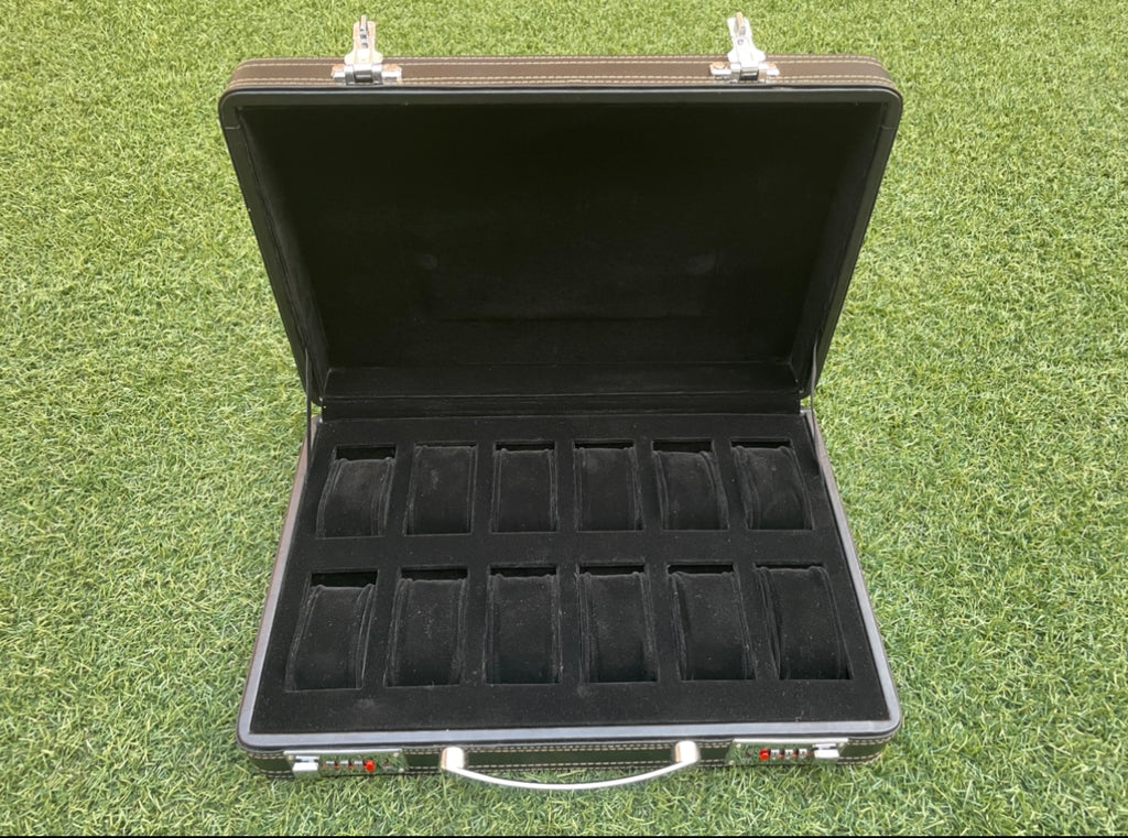 Premium Watch Briefcase Storage Box with Lock - 12 Slot