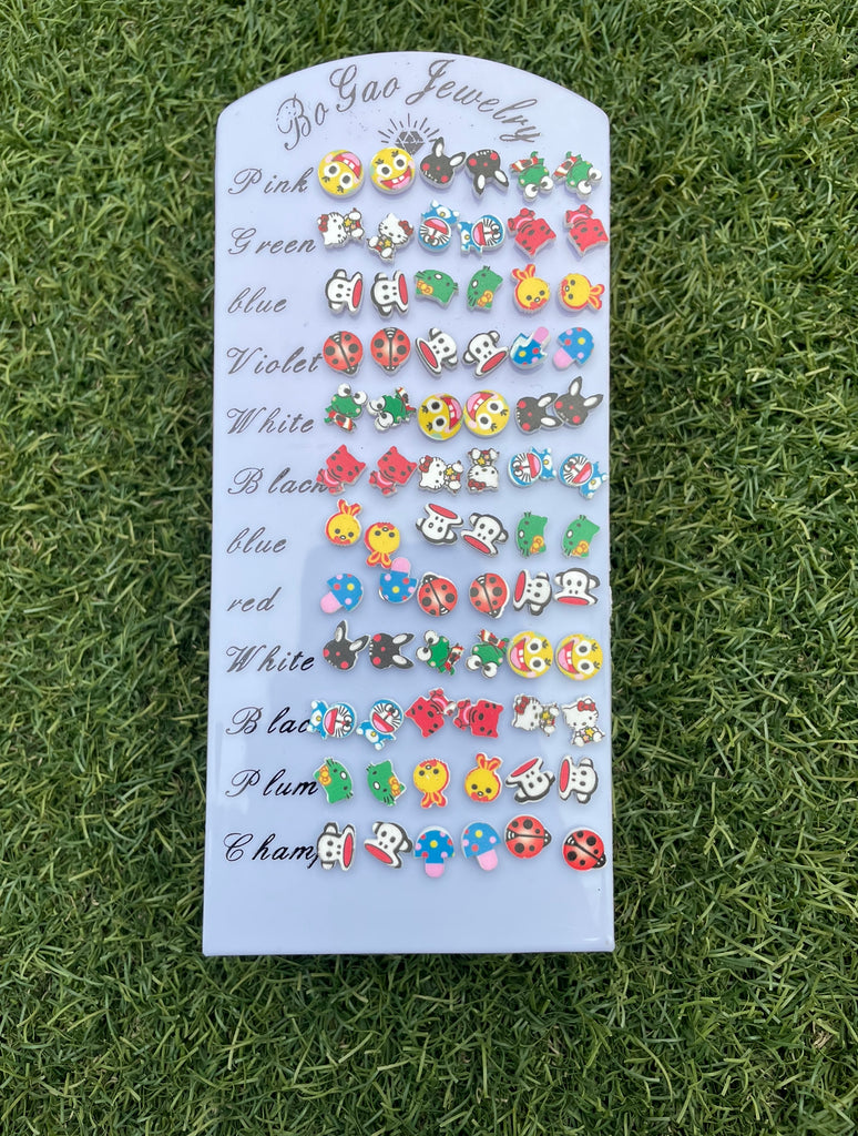 Assorted Earrings Tray - 36 pairs