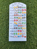 Assorted Earrings Tray - 36 pairs