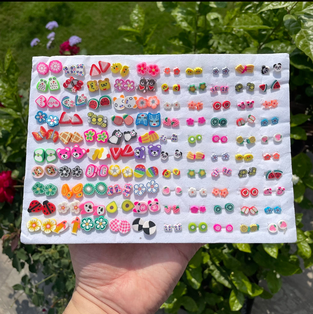 Stud Earring Card - 100 pairs