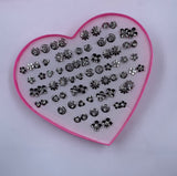 Metal Stud Earrings Box Bundle - 108 Pairs