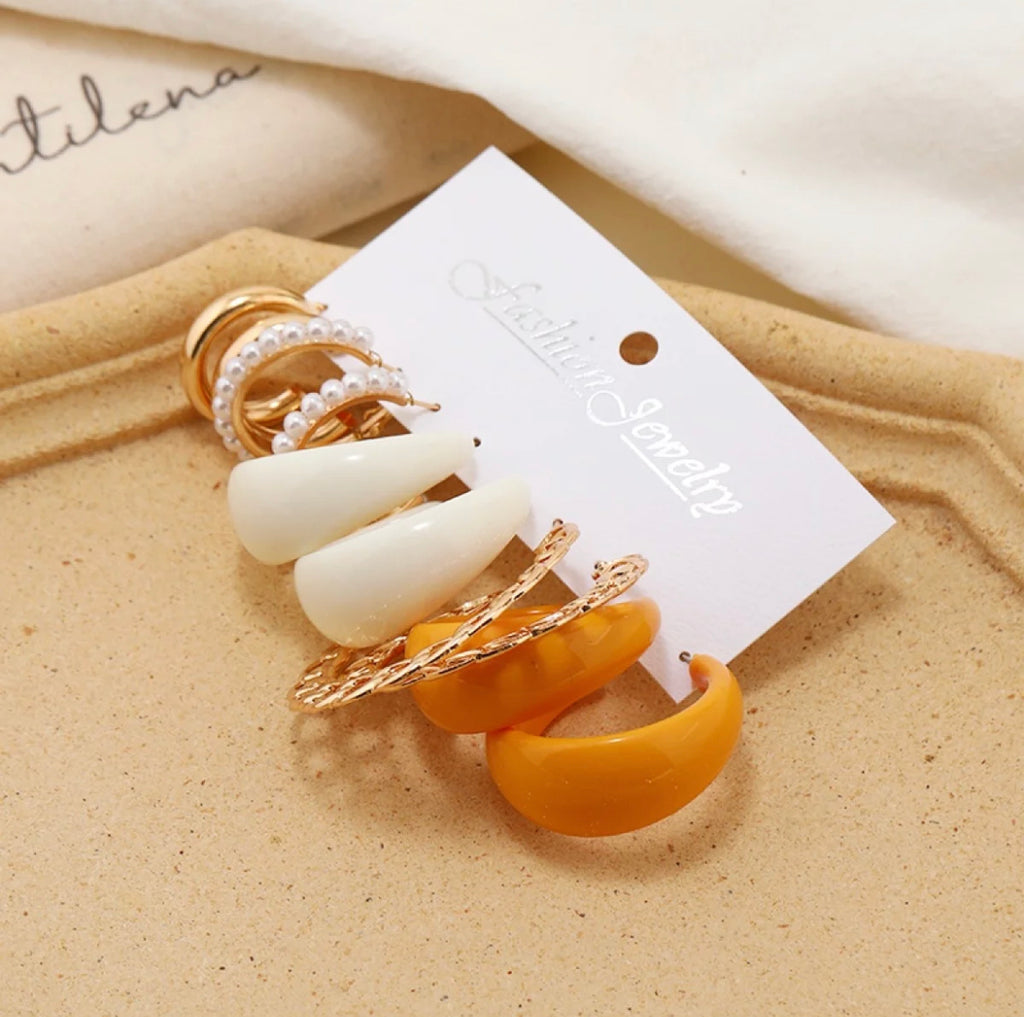 Earrings Set - 5 pairs