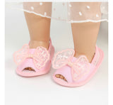 M&A Net Lace Sandal