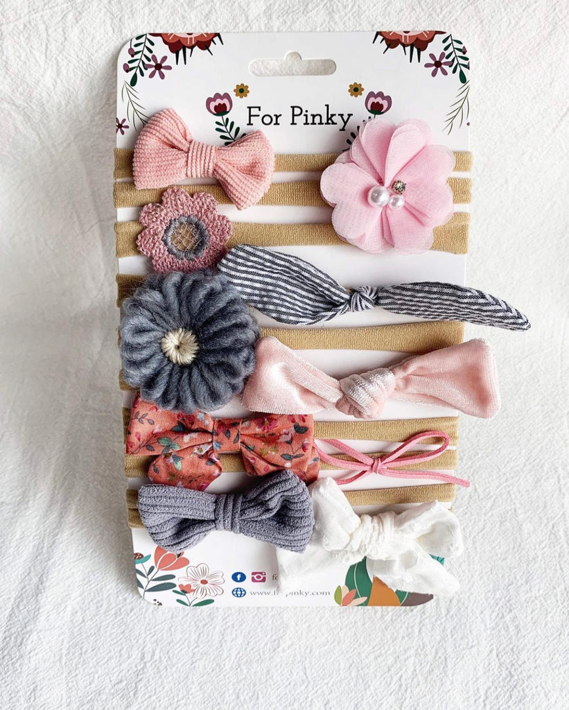 Nylon Baby Headband Set (10pcs)