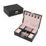 PU leather Embroidered Jewelry & Watch box