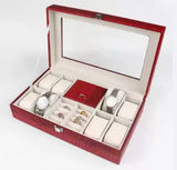PU Leather Watch Storage Box & Jewellery Box