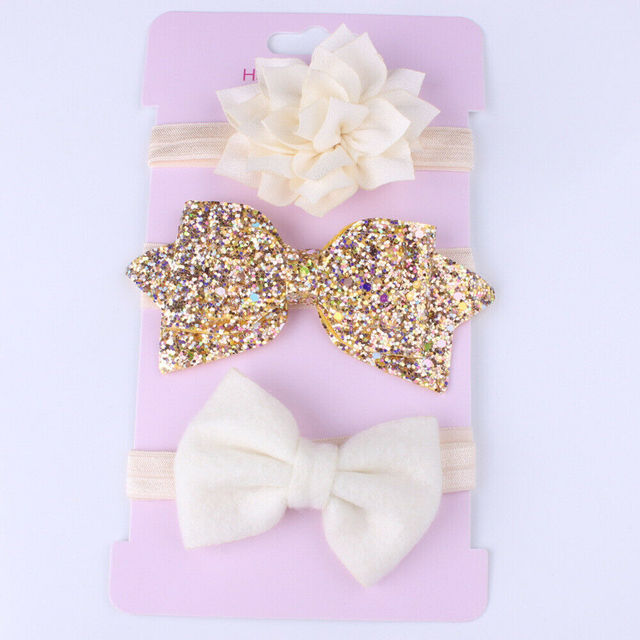 Baby Glitter Headband Set (3pcs)