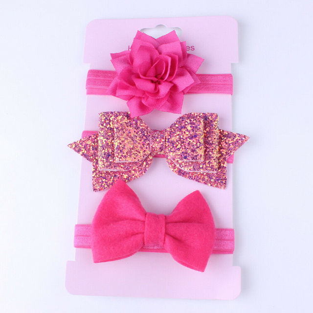 Baby Glitter Headband Set (3pcs)