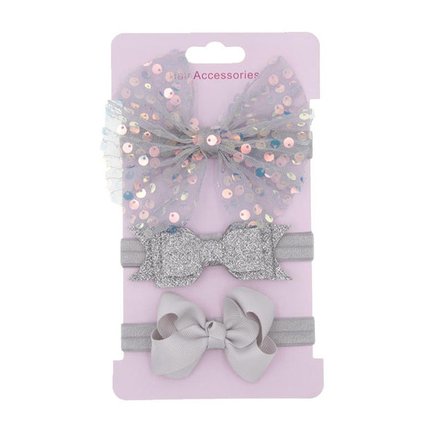 Baby New Sequin Headband Set (3pcs)
