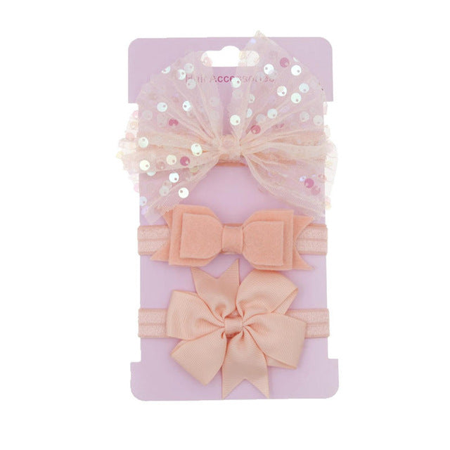 Baby New Sequin Headband Set (3pcs)
