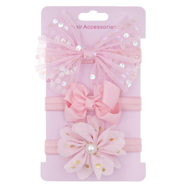 Baby New Sequin Headband Set (3pcs)