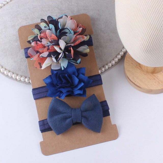 Flower Headband Set (3pcs)