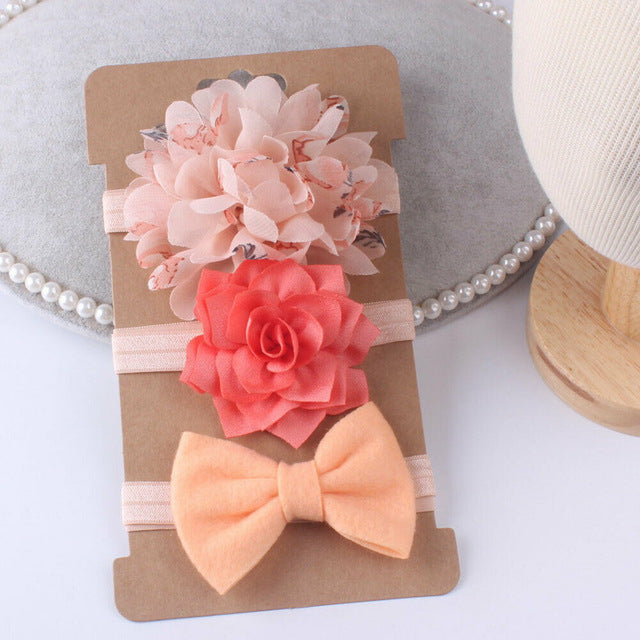 Flower Headband Set (3pcs)