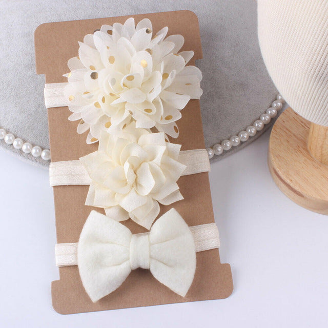 Flower Headband Set (3pcs)
