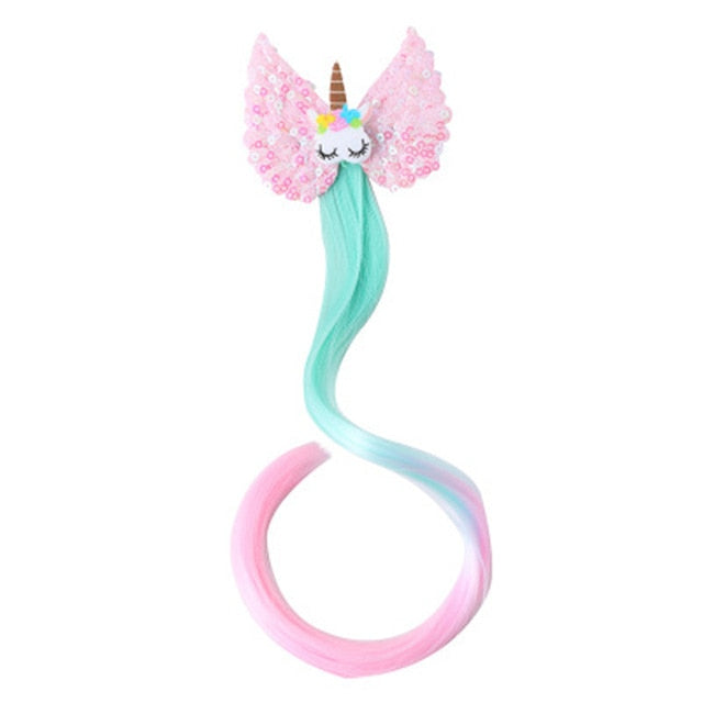 Unicorn Clip with Wig