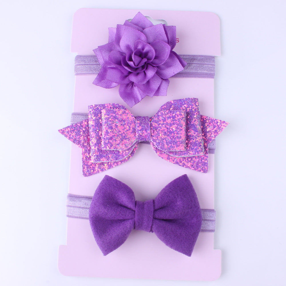 Baby Glitter Headband Set (3pcs)