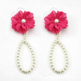 Newborn Baby Girls Flower Pearl Barefoot Sandals