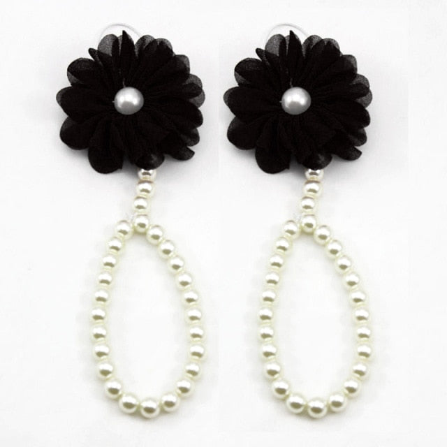 Newborn Baby Girls Flower Pearl Barefoot Sandals