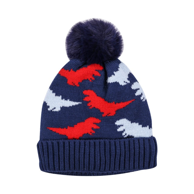 Unisex Cartoon Dinosaur Pattern Cap