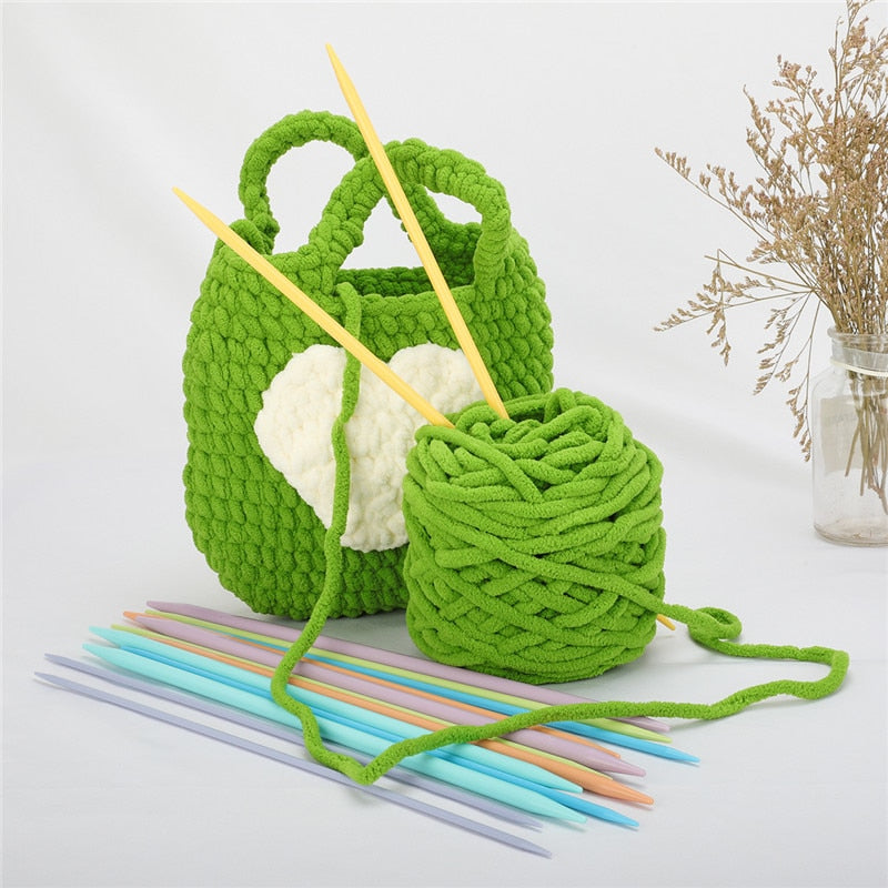 Plastic Knitting Needles Double Pointed - 7 Pairs (4.0mm-10.0mm)