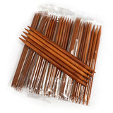 Carbonized Bamboo Double Pointed Knitting Needles Set - 75pcs/ 15 Size (2.0mm-10.0mm)