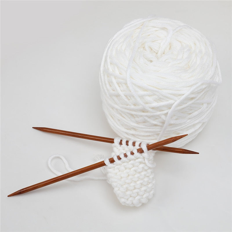Carbonized Bamboo Double Pointed Knitting Needles Set - 75pcs/ 15 Size (2.0mm-10.0mm)