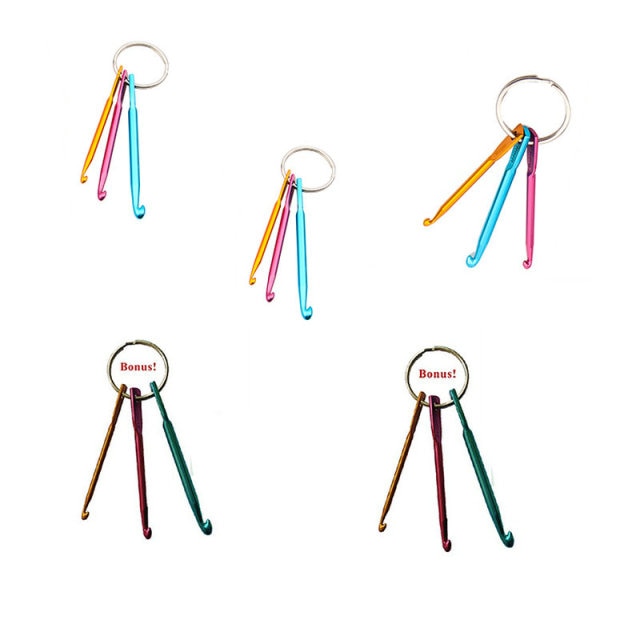 3 sizes in 1 Set Mini Aluminum Keychain