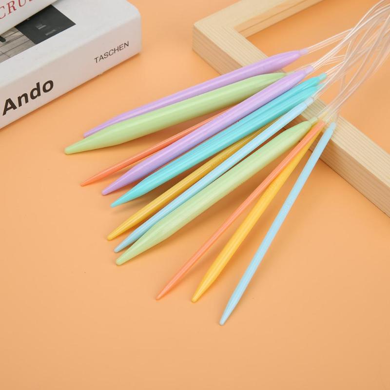Plastic Circular Knitting Needles - 12 Size