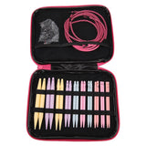 Plastic Interchangeable Circular Knitting Needles Set - 10 Pairs
