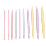 Plastic Interchangeable Circular Knitting Needles Set - 10 Pairs