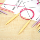 Plastic Interchangeable Circular Knitting Needles Set - 10 Pairs