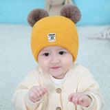Baby Double Pom Pom Cap