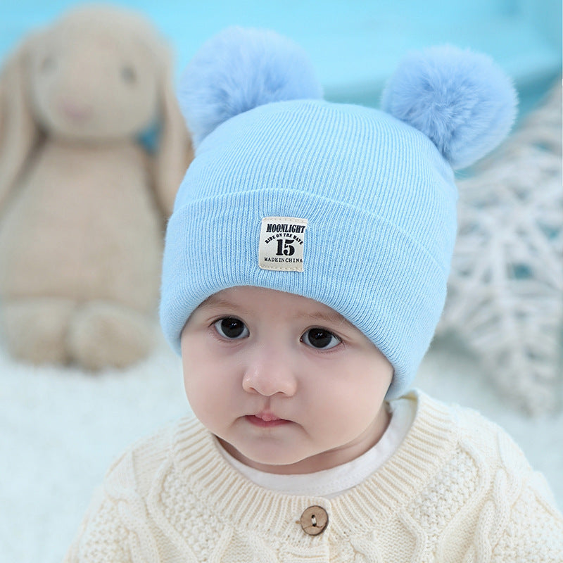 Baby Double Pom Pom Cap