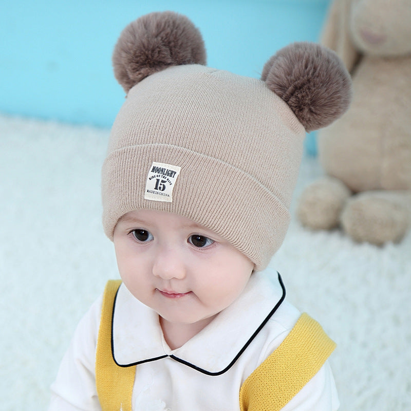 Baby Double Pom Pom Cap