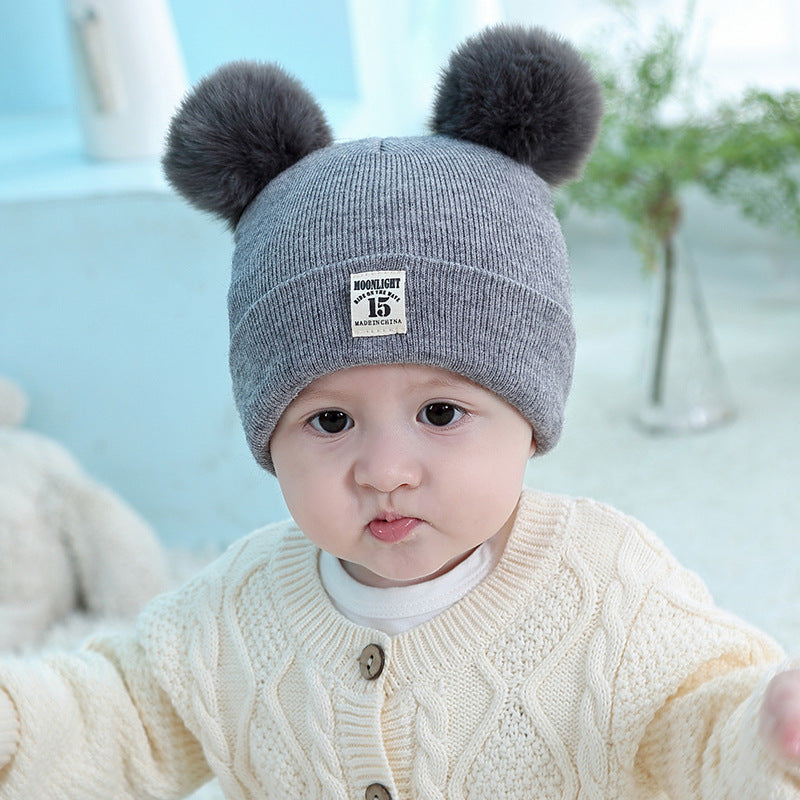 Baby Double Pom Pom Cap