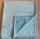 Blue Starry Fleece Blanket