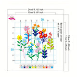 Floral Plant Printed Cross Stitch Kit — 11CT Evenweave Beginner Set | 3-Strand Thread | Wall Art Gift