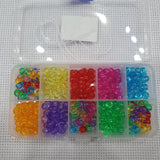 10 Grid Colorful Children Handicraft Wearing Beaded Puzzle Toys DIY Jewelry Bracelet Necklace