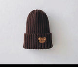 Kids Knitted Teddy Bear Cap