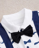 Pre-Order Baby’s Cartoon Beard Pattern Short Sleeves Romper