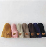 Kids Knitted Teddy Bear Cap Set (Pack of 2)