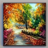 4-Pack Landscape Diamond Painting Kit | 20×20cm | Full Round Drills | 5D DIY Wall Art for Adults & Beginners