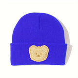 Warm Bear Label Knitted Baby Hat - Pre Order