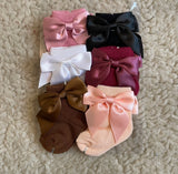 Newborn Cotton Bow Socks (Pack of 6)