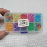 10 Grid Colorful Children Handicraft Wearing Beaded Puzzle Toys DIY Jewelry Bracelet Necklace