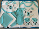 Newborn Teddy Bear Fleece Gift Set (8pcs )